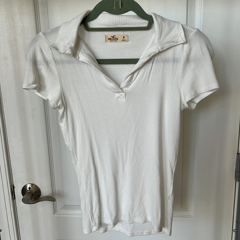 Buttery soft ribbed collared polo